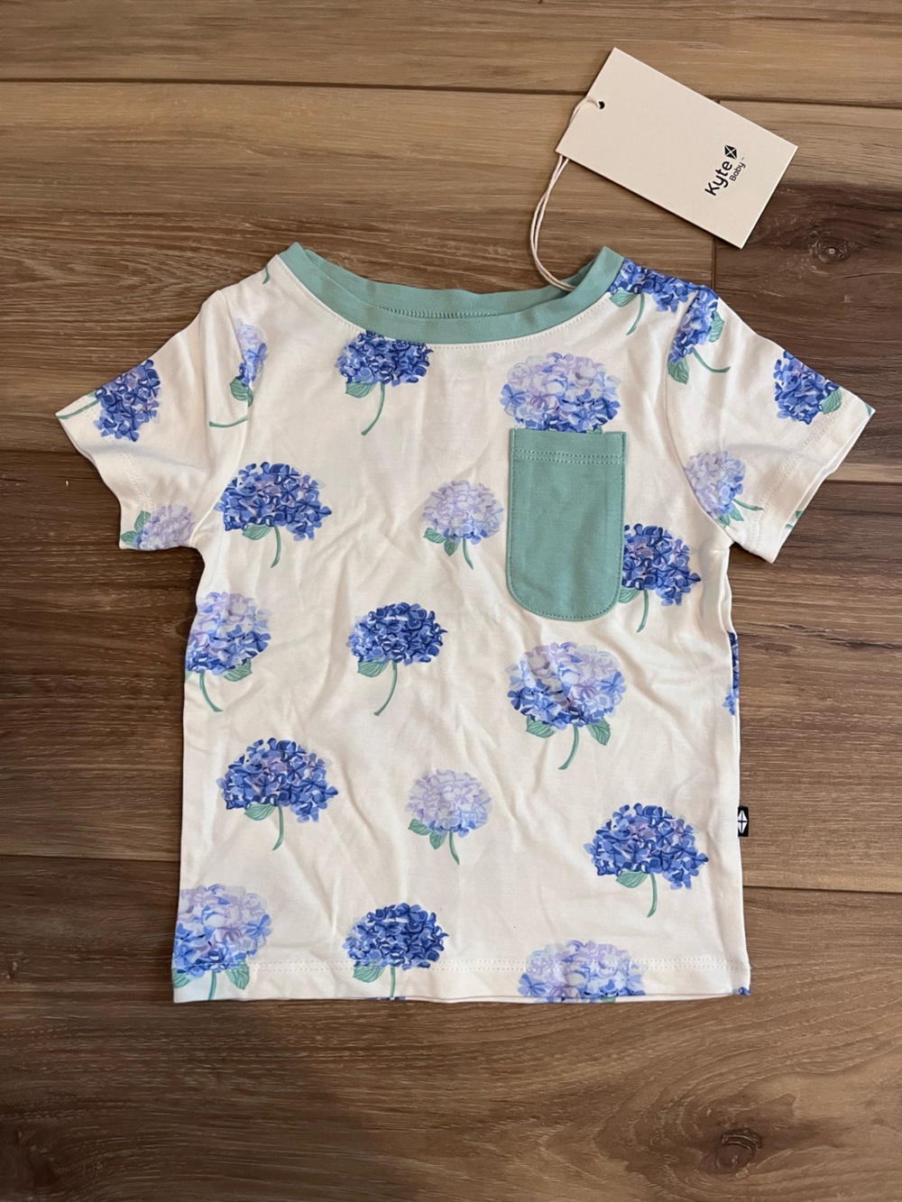 NWT Kyte Baby toddler shirt hydrangea